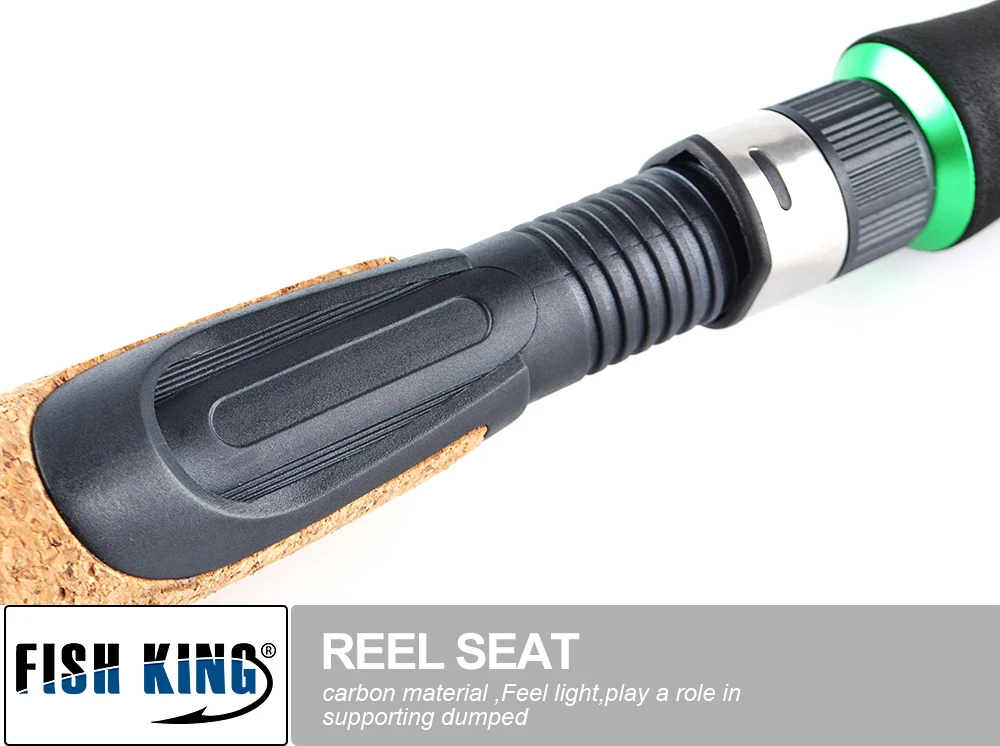 FISH KING 4 секции H power 10-30 г углерод, Сверхлегкий Спиннинг Удочка 10-20LB литье приманки удочки для путешествий