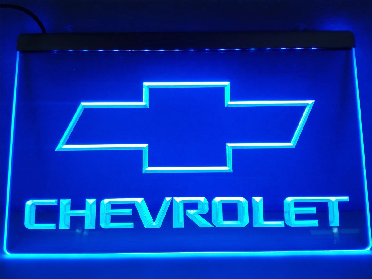 LG032- CHEVROLET LED Neon Light Sign home decor crafts | Дом и сад