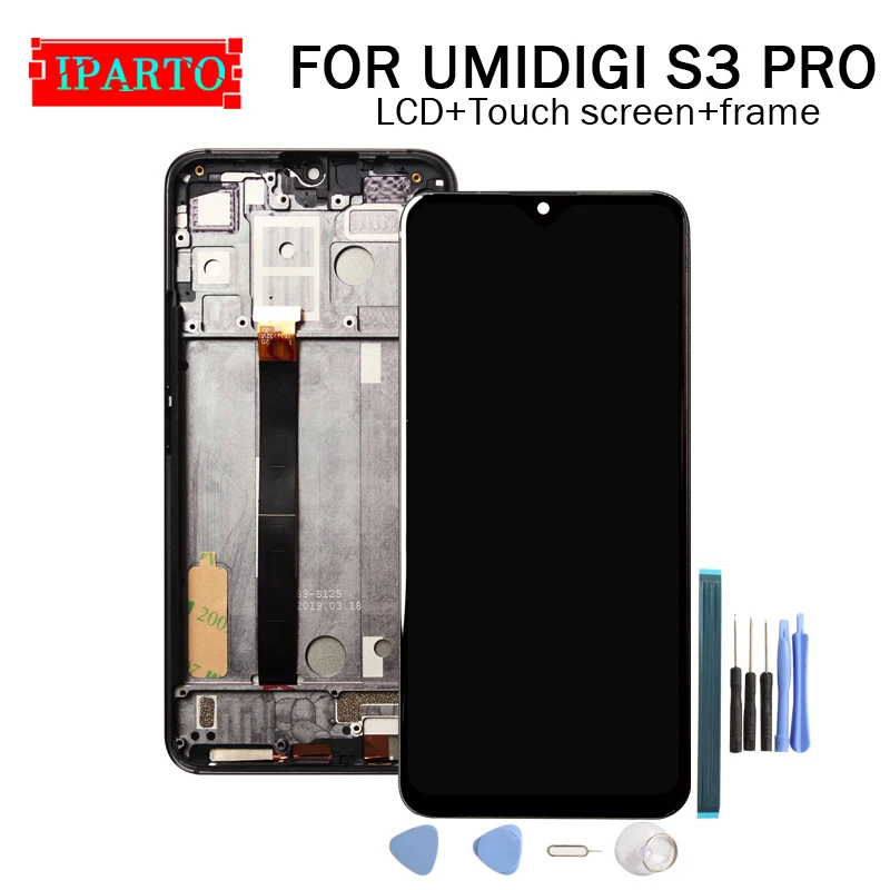 UMIDIGI S3 PRO ЖК-дисплей+ сенсорный экран дигитайзер+ рамка в сборе ЖК+ сенсорный дигитайзер для S3 PRO
