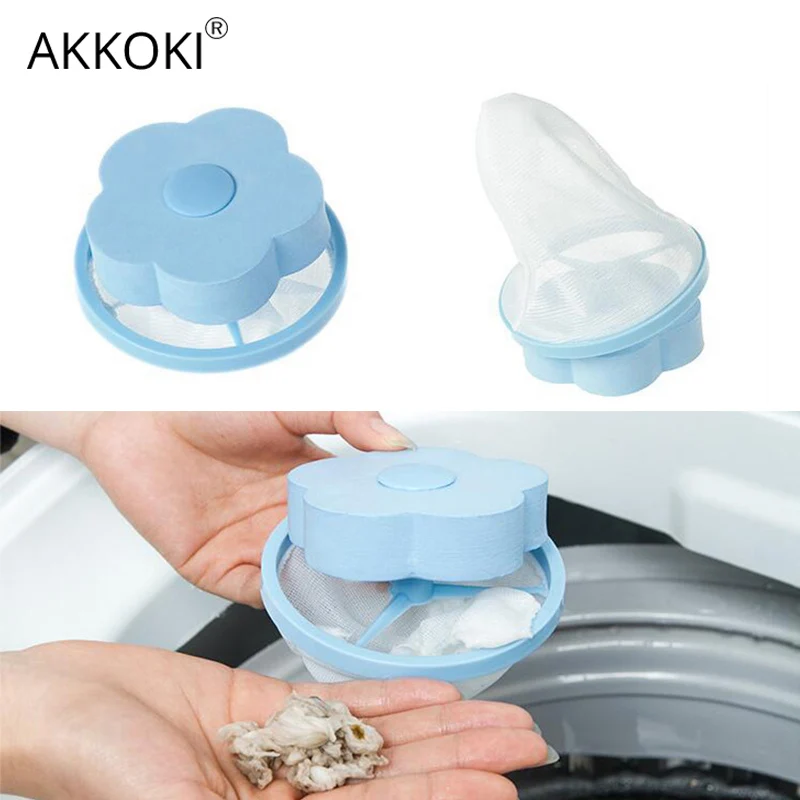 

Reusable Washing Machine Accessories Lint Filter Bag Floating Pet Fur Hair Catcher Laundry Cleaning Mesh Bag Dirty Fiber Collect