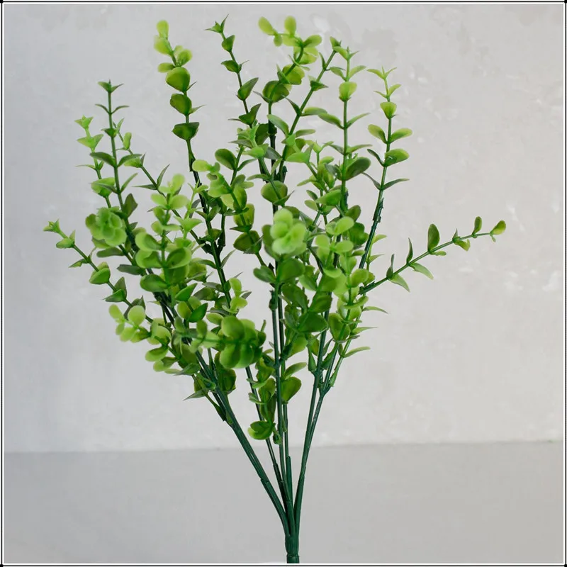 7 веток/Букет искусственных цветов зеленая трава эвкалипта искусственные