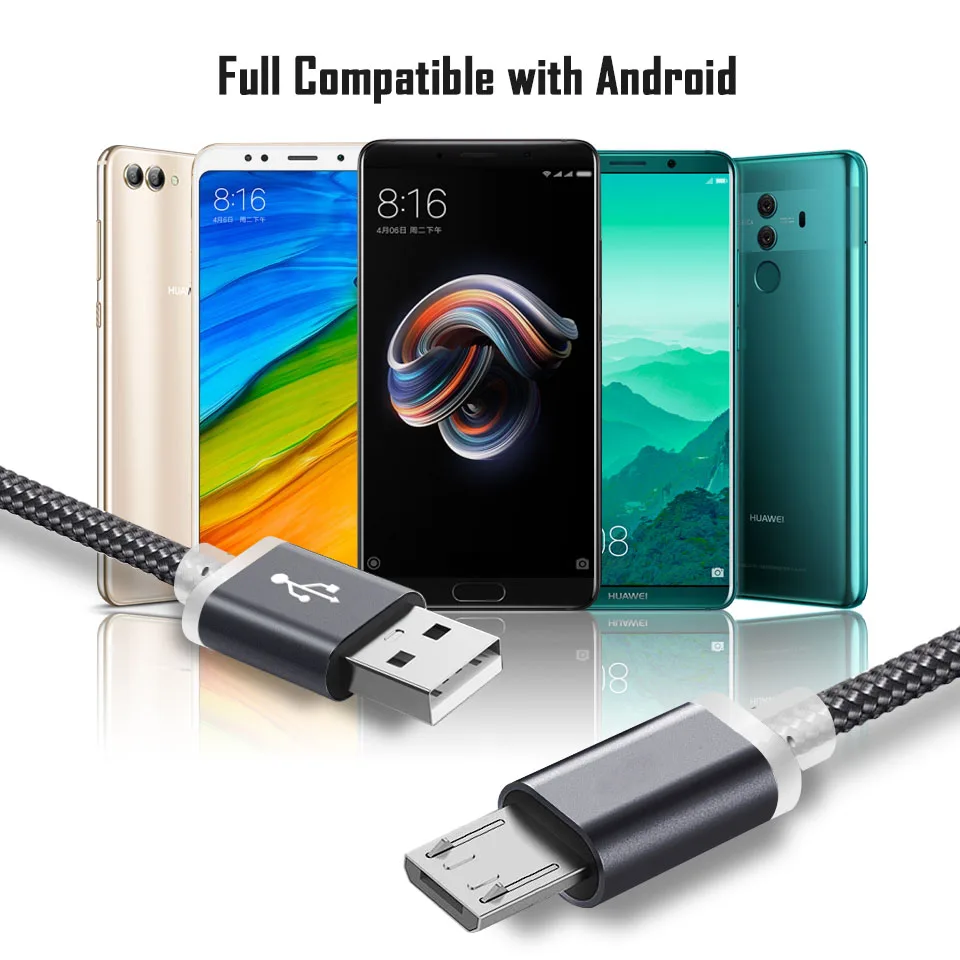 10 мм удлиненный Micro usb зарядный кабель Microusb Android для Oukitel K10000 K6000 P K7 K8 K3 C8 C11|Кабели