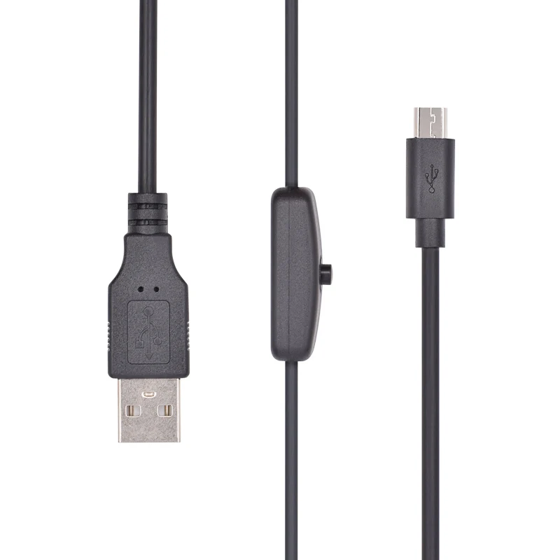 Raspberry Pi 3 Model B кабель питания с кнопкой включения/выключения Micro USB зарядный для Zero W