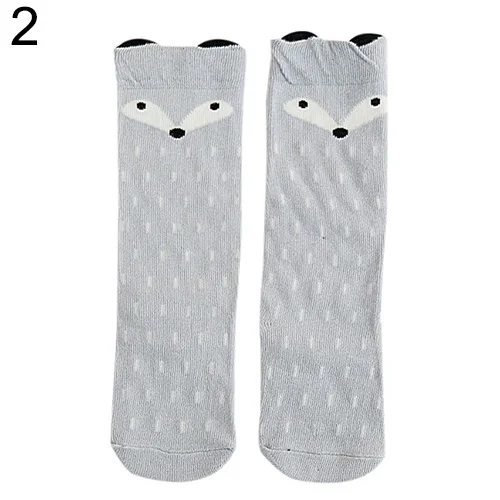 Популярные теплые модные детские для малышей Обувь девочек с рисунком лисы Носки