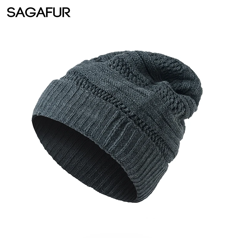 Для отдыха Skullies шапочки для мужчин зимние Кепки женщин трикотажные Шапки женский