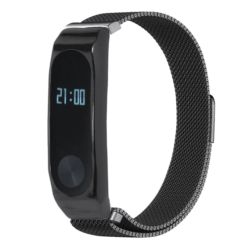 Mi lanese петля ремешок для xiaomi band 2 браслет металлический чехол mi band 2 ремешок магнитная пряжка mi band 2 спортивные полосы