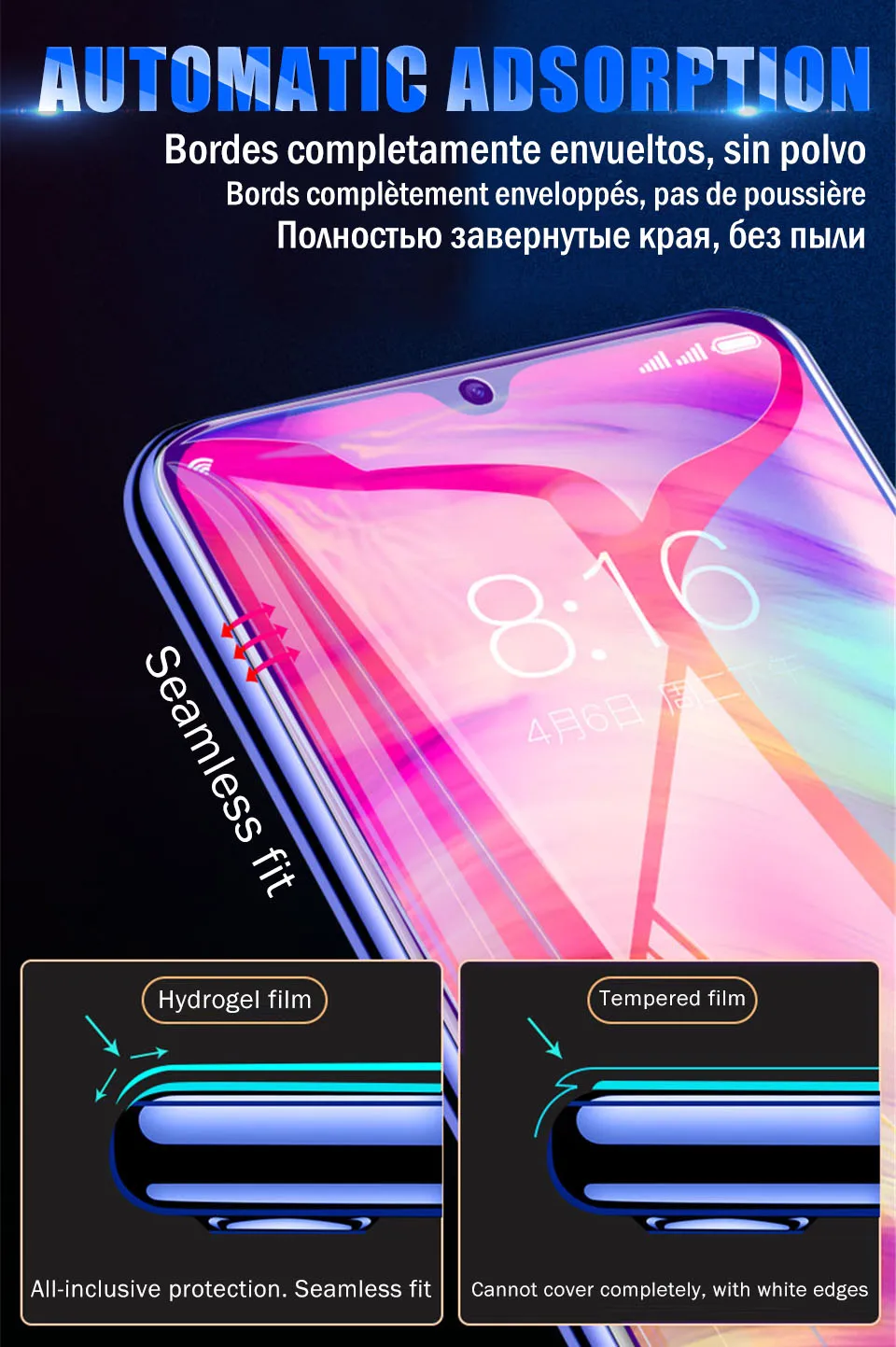 15D полное покрытие Гидрогелевая пленка для Xiaomi Redmi Mi 9t Note 7 5 6 Pro K20 Защита экрана для Xiaomi Mi 9 SE мягкая пленка не стекло