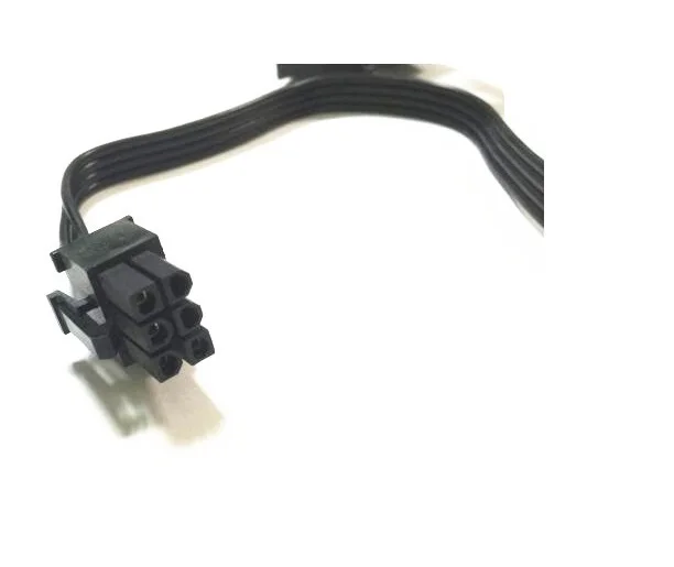 Высокое качество 40 см черный PCI E 6 Pin папа от 1 до 3 IDE Molex 4pin модульный кабель питания