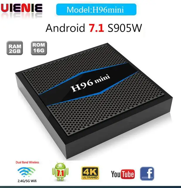 H96 Pro+ ТВ-приставка Amlogic S912 3 ГБ 32 ГБ Восьмиядерный ОС Android 7,1 BT 4,1 2,4 ГГц+ 5,0 ггц WiFi мини ПК медиаплеер смарт-приставка - Цвет: ONLY TV BOX 2 16GB
