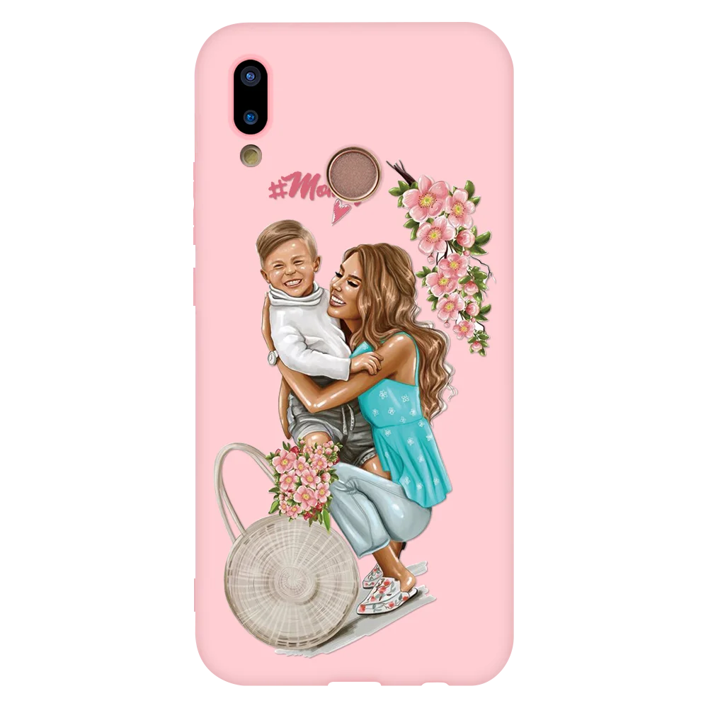0c1mao Чехол для мамы и дочки с коричневыми волосами для huawei mate 10 20 P30 P8 P9 P10 P20 Lite Pro Plus P Smart Чехол Мягкий матовый чехол из ТПУ - Цвет: 0c1mao