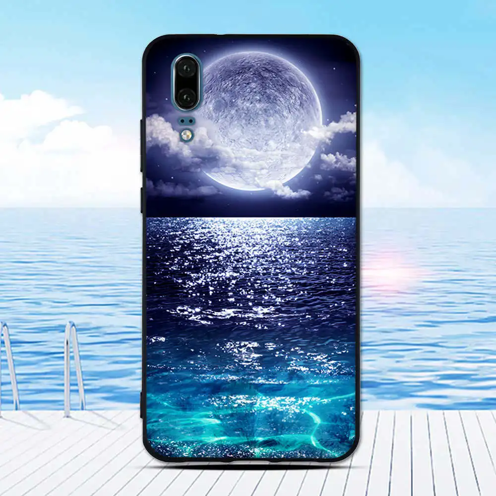 Чехол для Huawei P20 мягкий чехол из ТПУ телефона 5 7 дюйма силиконовые чехлы задняя