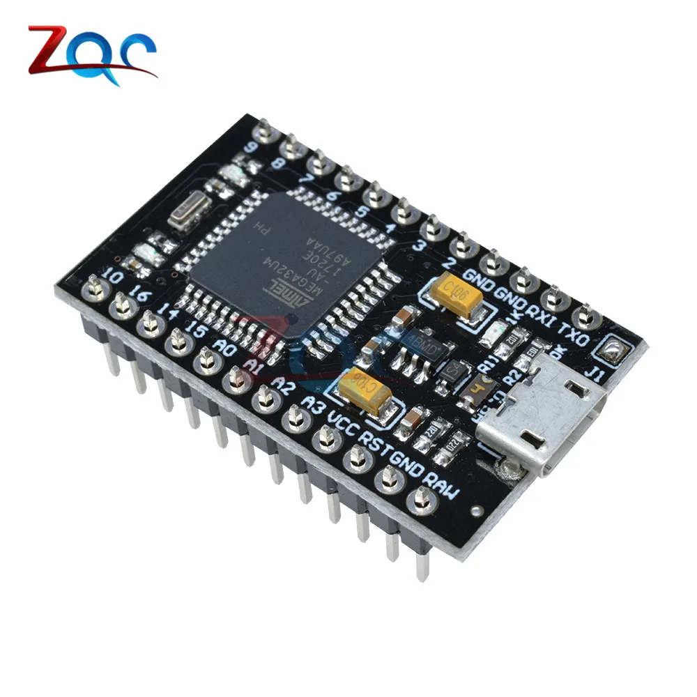 Плата контроллера ATmega32U4 3 В 8 МГц Nano Pro Micro USB для Arduino с Загрузчиком Mega32U4 Mini Leonardo|board