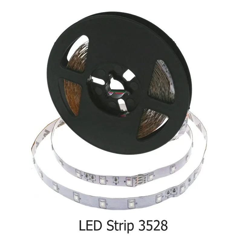 RGB 3528 Светодиодная лента 12V Гибкая отделка освещение 300 светодиодный не водонепроницаемая лента со светодиодными лампами RGB/белый/теплый белый/синий/зеленый/красный