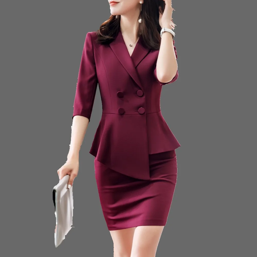 Модный летний комплект из 2 предметов для женщин новая профессиональная одежда