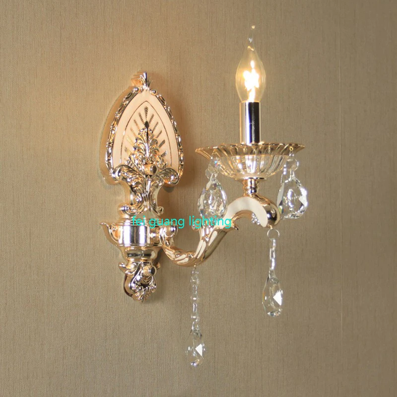 Европейский настенный светильник атмосферный Хрустальный для гостиной коридора