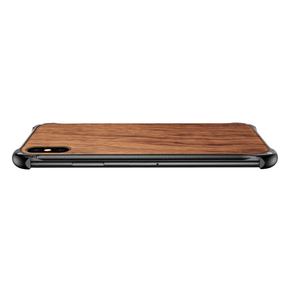 Роскошный чехол для телефона iPhone X XR XS Max алюминиевая металлическая рамка + Броня