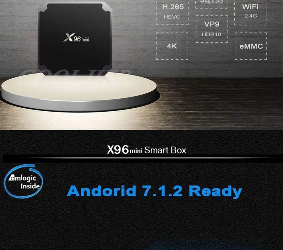 X96 Мини ТВ приставка Android 7,1 OS WiFi Смарт ТВ приставка 2 Гб 16 Гб Amlogic S905W четырехъядерный ТВ приставка 1 ГБ 8 ГБ X96mini медиаплеер