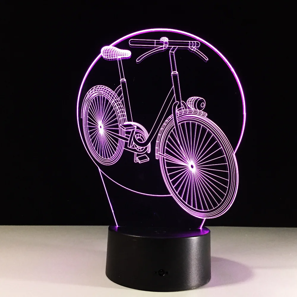 2017 новая светодиодная 3d лампа простой дистанционный переключатель. Сенсорный