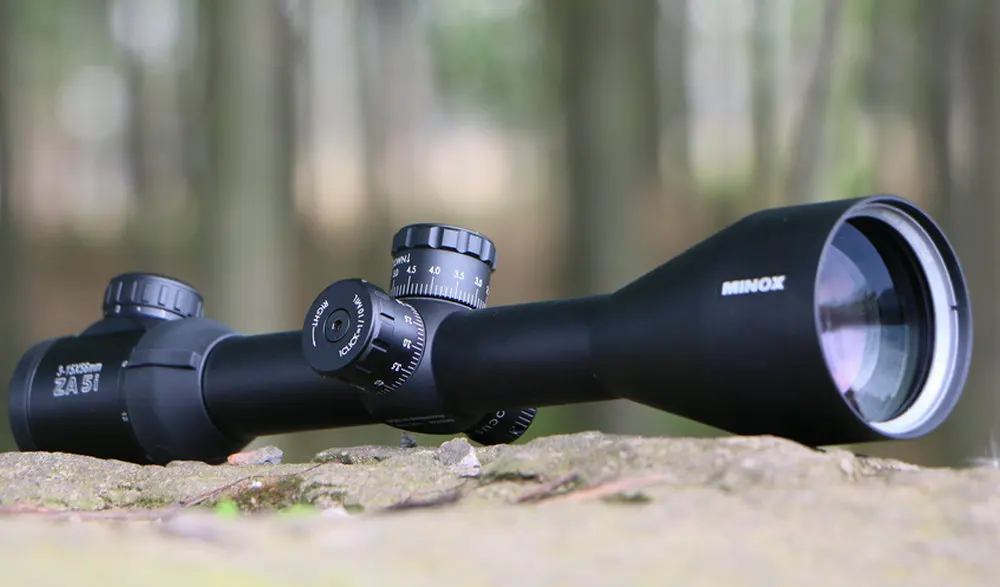 MINOX ZA 5i 3-15X56 SFIR охотничьи оптические прицелы с красной подсветкой из стекла, травленая сетка, боковой Параллакс, револьверный замок, сброс, область съемки