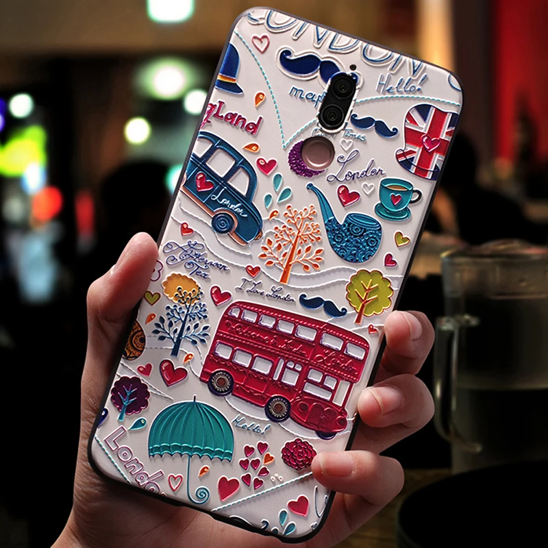 Coque cover case For HuaWei Mate 10 lite Mate10 pro 10lite Silicon Silicone 3D Cute mobile Original luxury phone Back cases | Мобильные