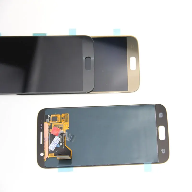 Супер AMOLED телефон ЖК-дисплей для samsung Galaxy S7 G930 G930F G930A G930V G930P G930T мобильные кодирующий преобразователь сенсорного экрана в сборе