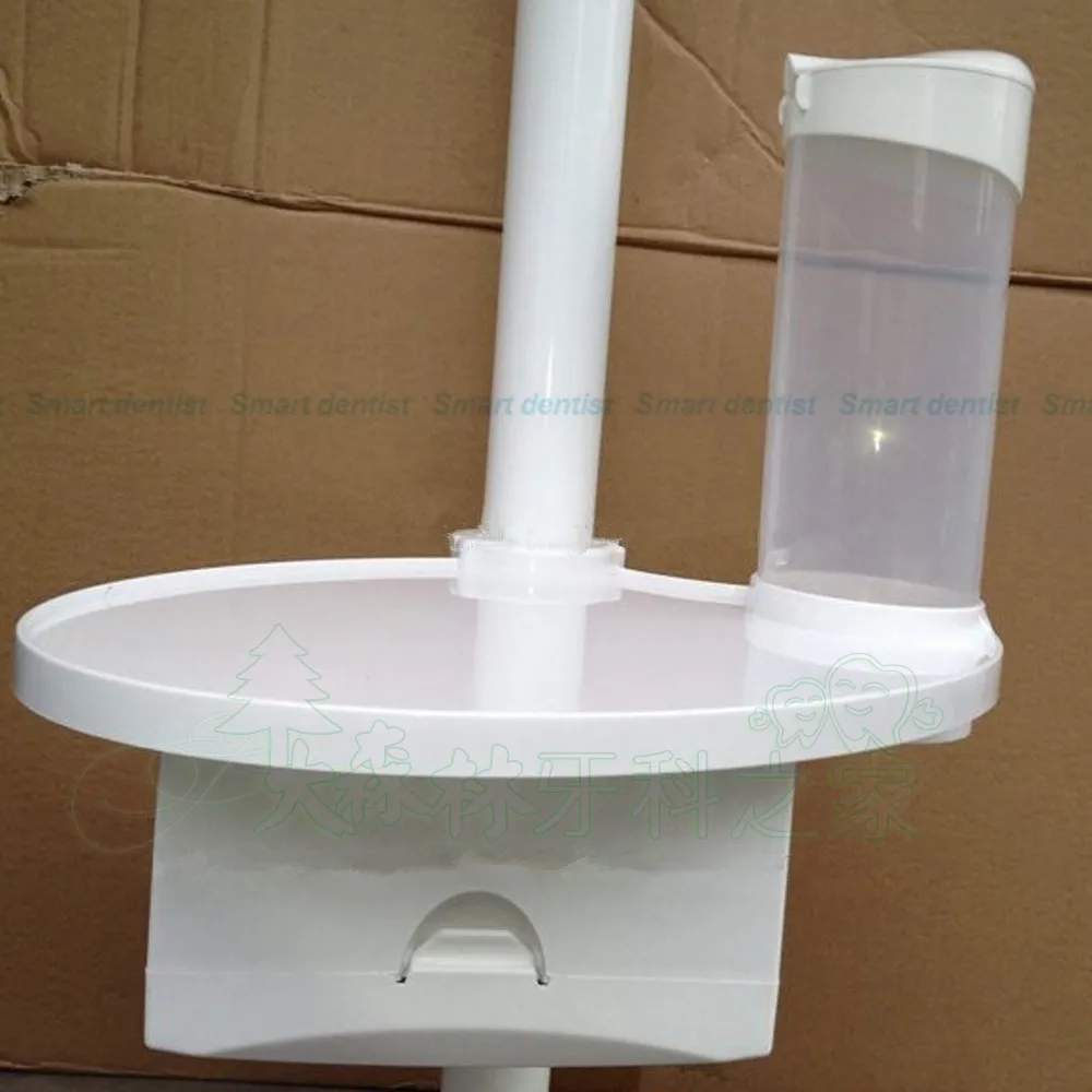 

Good Quality 3 in 1 Dental dental chair tray table tray disposable cup holder cup holder mouth tissue boxes