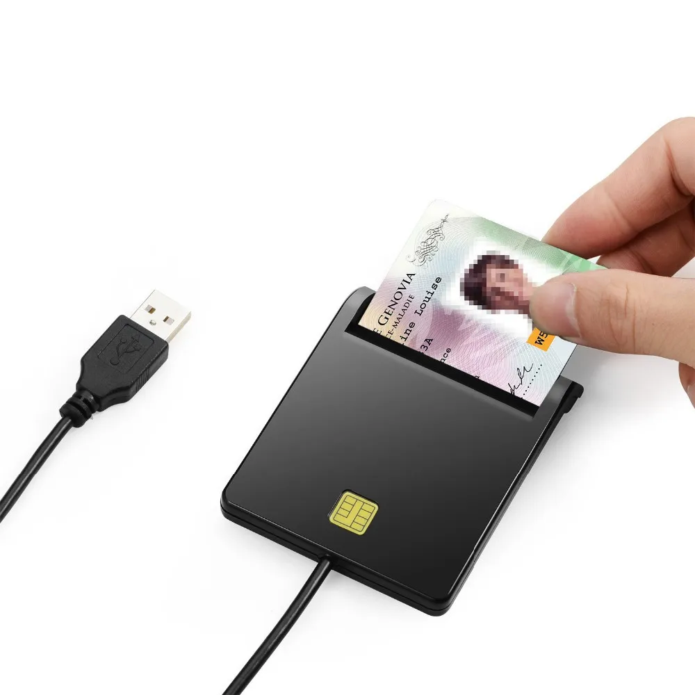 Zoweetek 12026 1 считыватель смарт карт DOD военный USB общий доступ CAC EMV для SIM /ATM/IC/ID