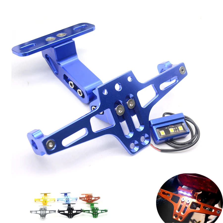

Motorcycle Adjustable Angle License Number Plate Frame Holder Bracket For Yamaha TMAX530 TMAX 500 YBR 125 XMAX XJ6 XJR1300 r3 r6