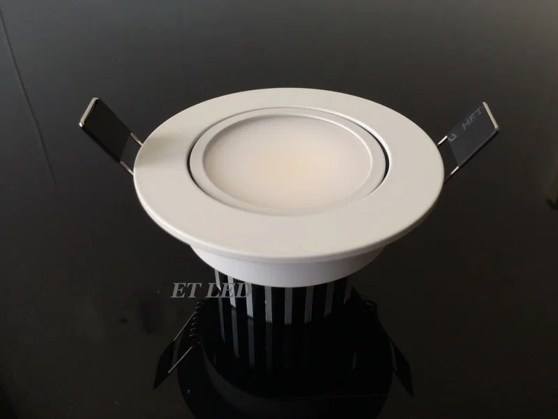 Белый и серебристый корпус высокого качества 9 Вт 12 Led COB Диммируемые светильники