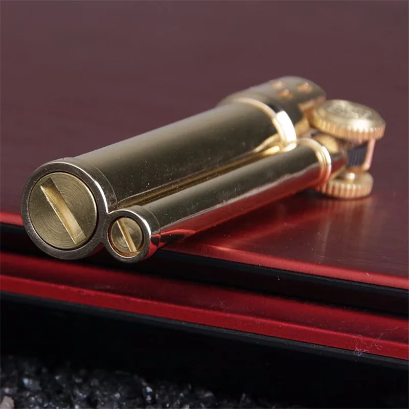 Новая ретро бензиновая зажигалка портативная струйная Бутановая гравировальная