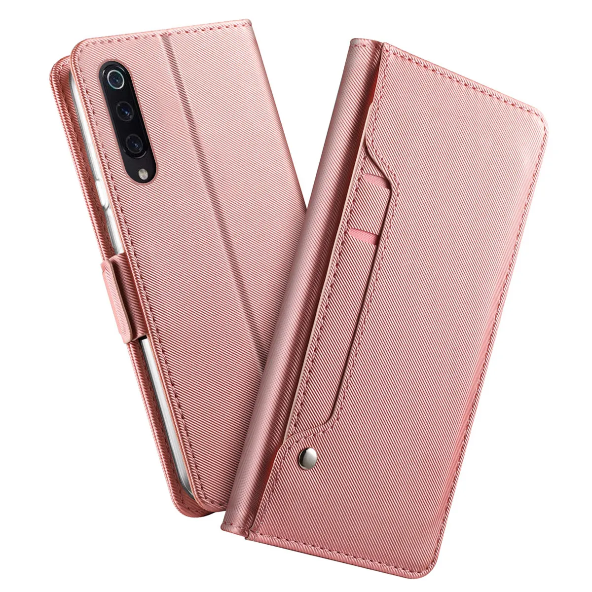 Для Xiaomi mi 9 Xiao mi чехол с магнитной застежкой из искусственной кожи чехол-книжка с подставкой с mi rror вращающийся держатель для карт чехол для Xiaomi mi 9