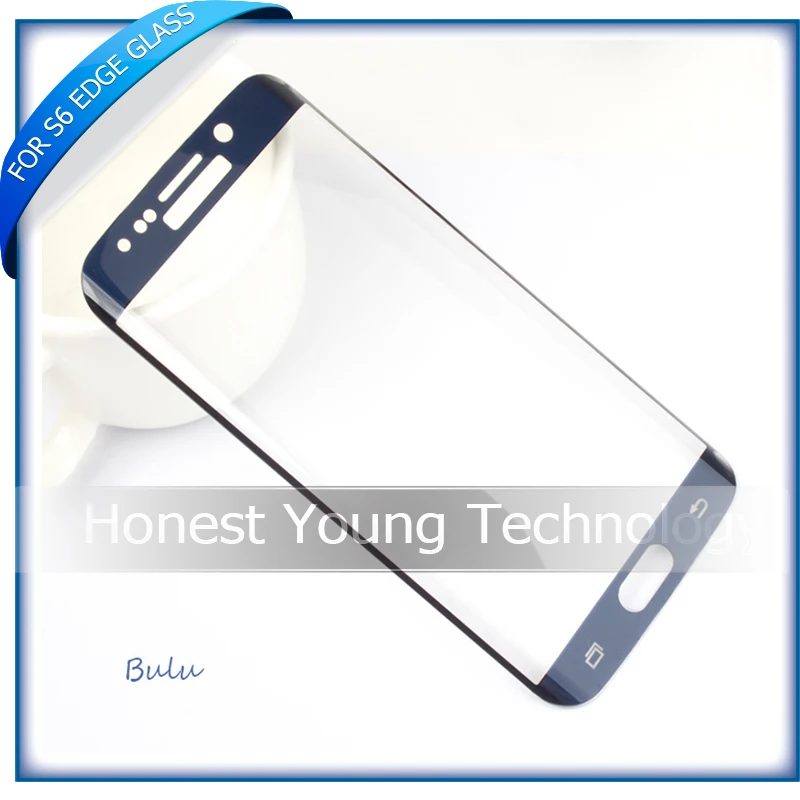 

5pcs/lot Full Cover Curved Screen Protector Shield Film Tempered Glass Guard For Samsung Galaxy S6 Edge G925