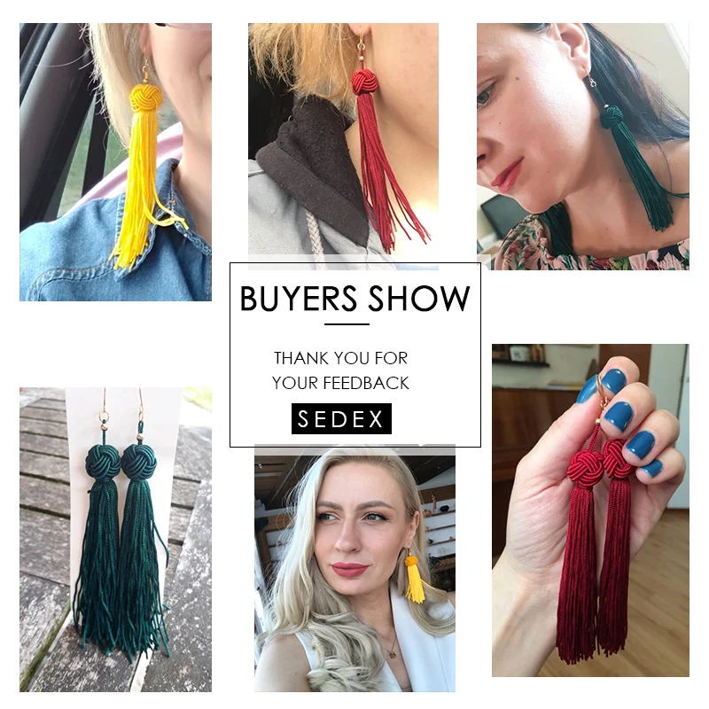 СЕДЕКС Бренд Богемские Стильные Длинные Серьги с Бахромой Большая Распродажа Дешевые Женские Вечерние Украшения с Заявлением