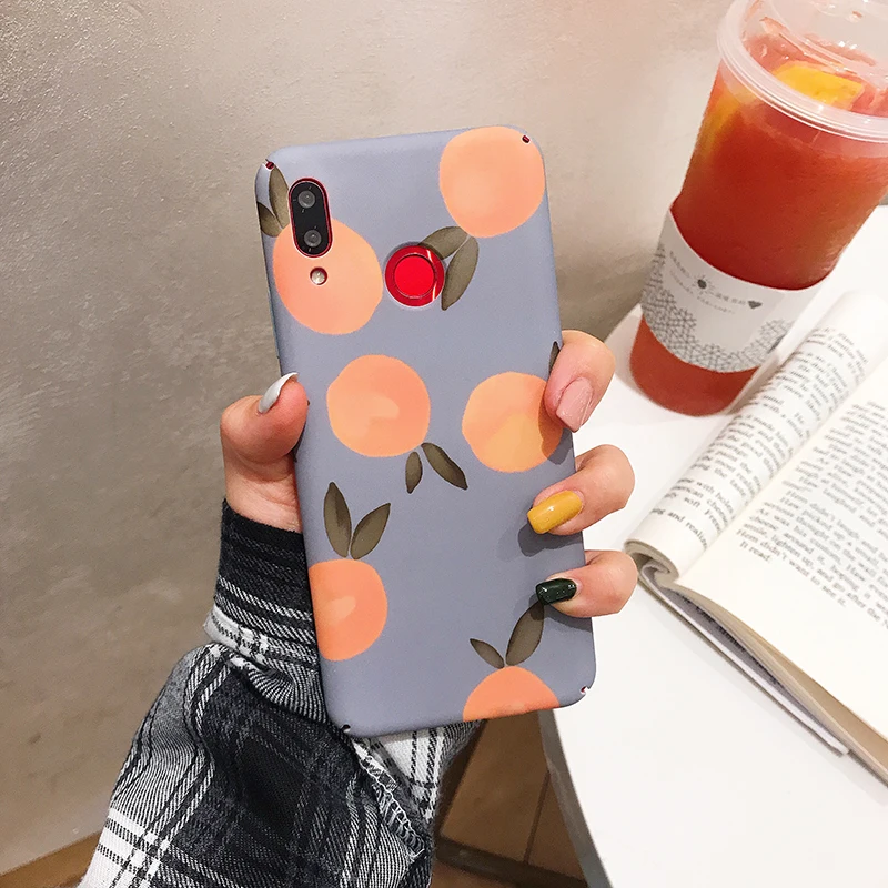 РЕТРО МАТОВЫЕ оранжевые Жесткие ПК-Чехлы для Xiaomi 6 8lite 9 SE Lite PC чехол для Xiaomi Redmi Note 7 Note8 Pro задняя крышка funda