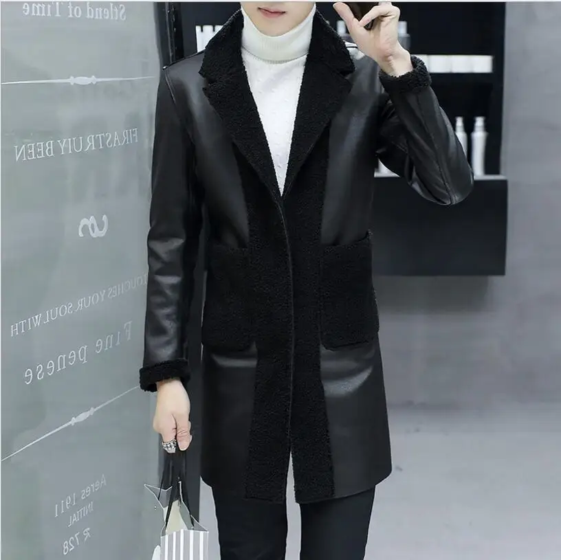 2018 Мужская одежда для Волос Стилист GD Мода Осень Зима средней длины утолщенное