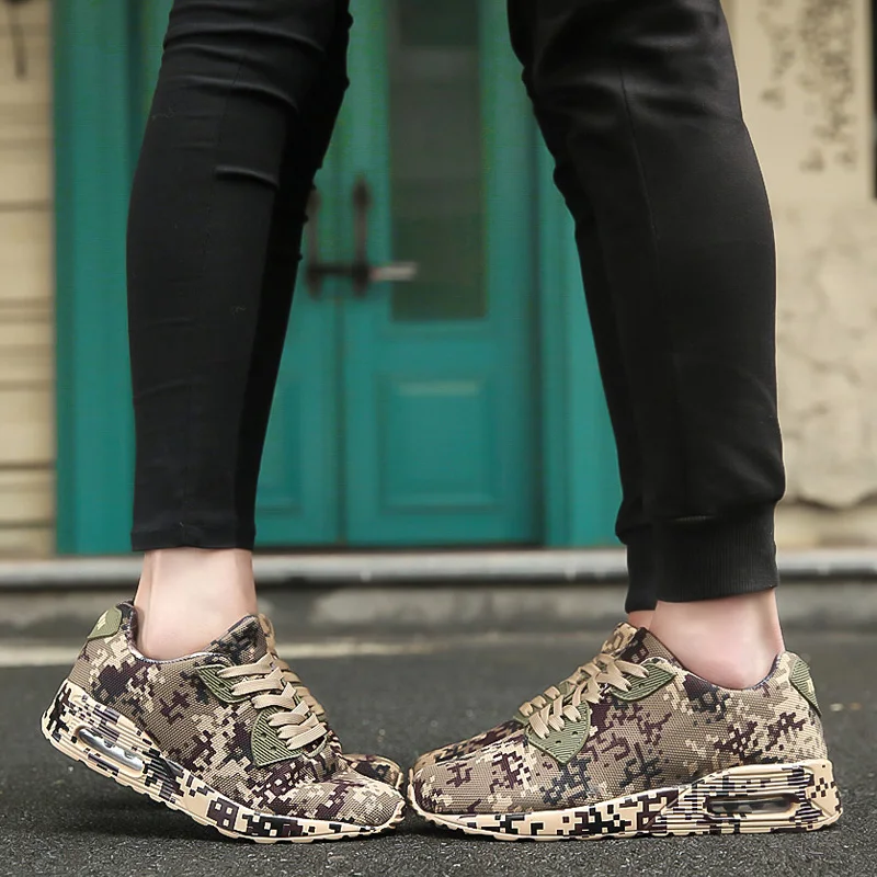 New Unisex Camouflage Men Casual Shoes Spring Autumn Lace-up Lightweight Couple Canvas Plus size 36-46 | Обувь