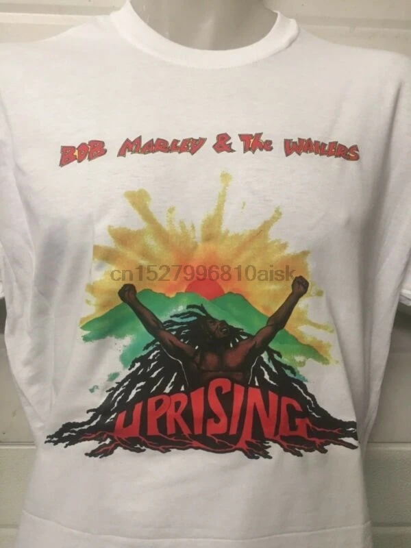 BOB MARLEY UPRISING T SHIRT and the wailers reggae artist vinyl poster cd | Мужская одежда