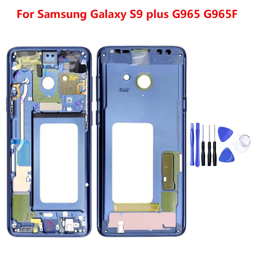 Задняя средняя рамка для Samsung GALAXY S9 Plus G9650 задняя крышка корпуса замена запасные