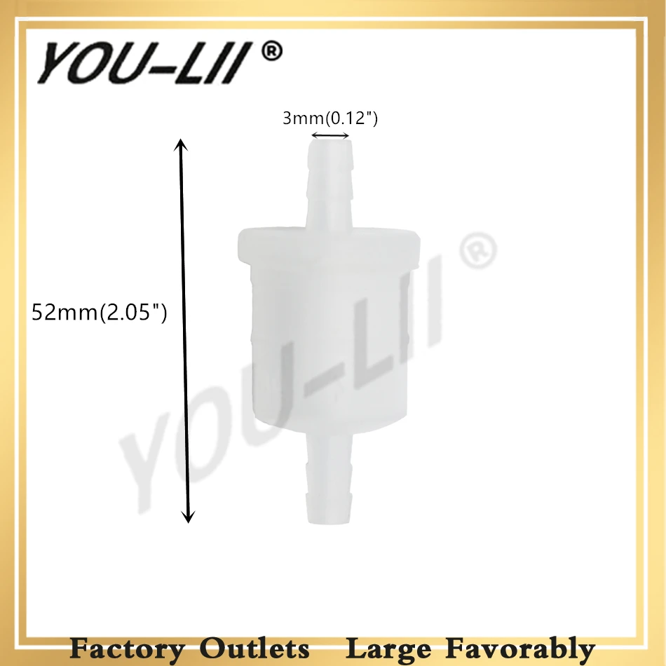 YOULII Новинка 5 шт. 3/12 'ɳ мм Dirt Pit Bike газа топливного фильтра магнит 50 70 90cc 110cc 125cc