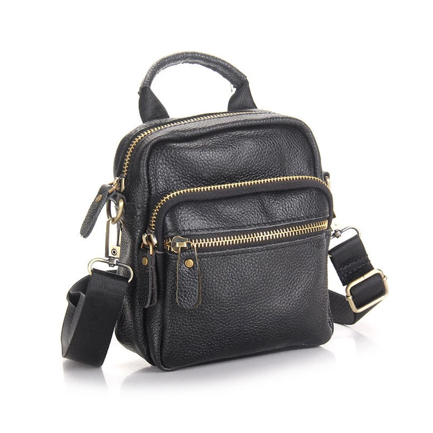 Высококачественная кожаная мужская сумка-мессенджер первый слой коровья кожа