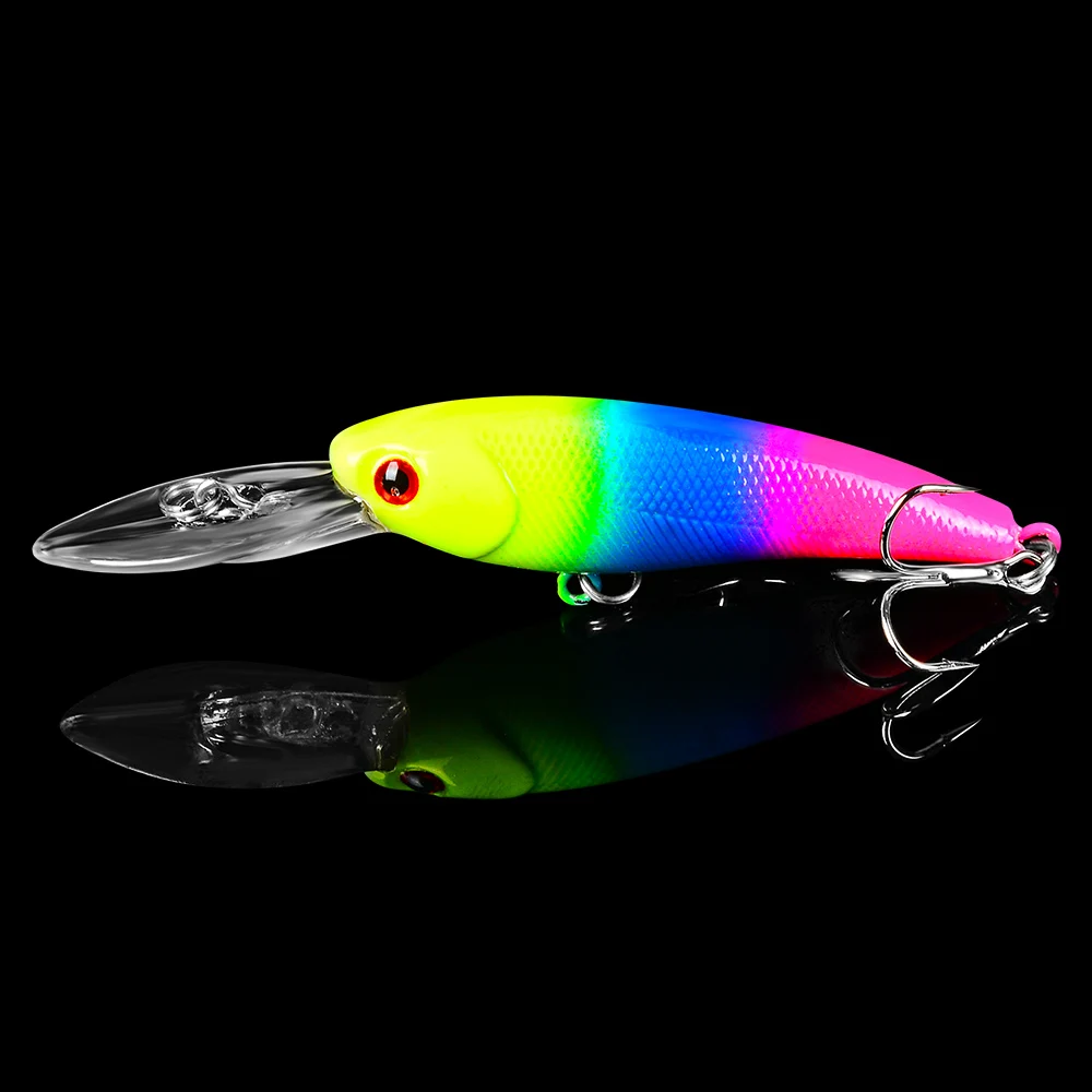 Sunlure 1 шт. жесткая плавающая приманка Minnow для рыбалки 3 54 9 см Жесткая 10 цветов 8 г 0 29