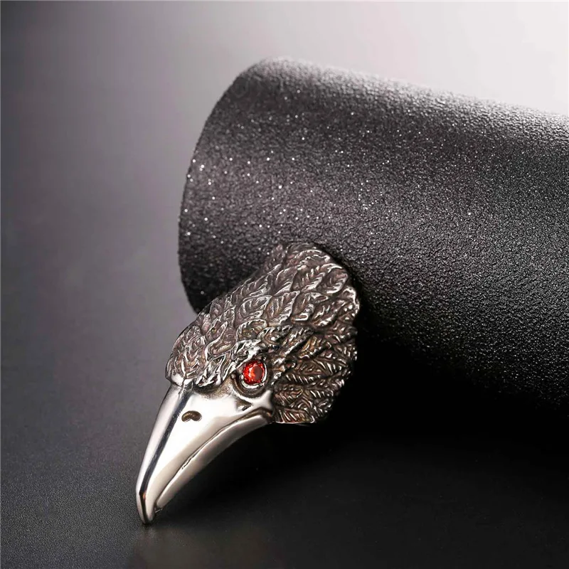 Кольцо мужское винтажное в стиле панк рок из нержавеющей стали|animal ring|retro ringeagle ring