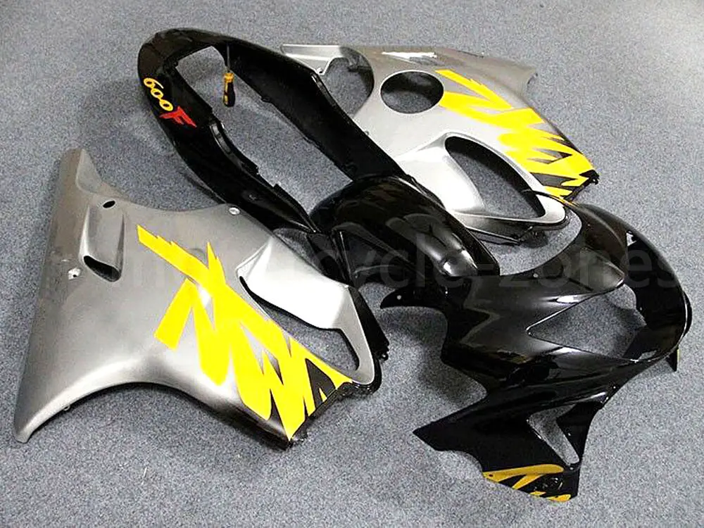 Мотоцикл Серебряный Черный Желтый ABS Пластиковый обтекатель обтекателя впрыска