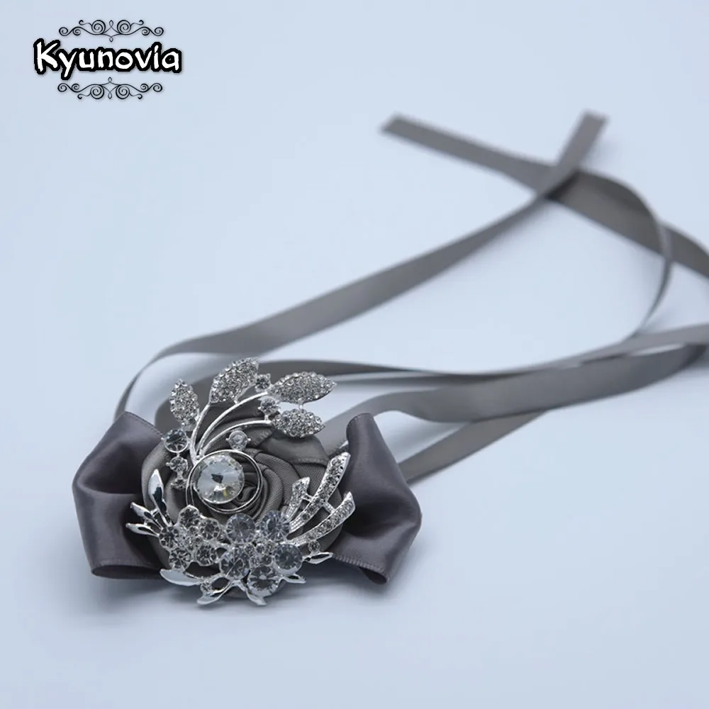 Свадебная брошь Kyunovia Корсажная цвета слоновой кости стразы запястье корсаж для