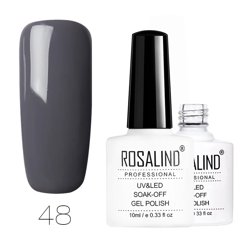 RD48 ROSALIND Гель-лак для ногтей Gliiter лак для ногтей перманентные лаки для ногтей для маникюра верхнее покрытие лак паук для праймер для ногтей - Цвет: RD48
