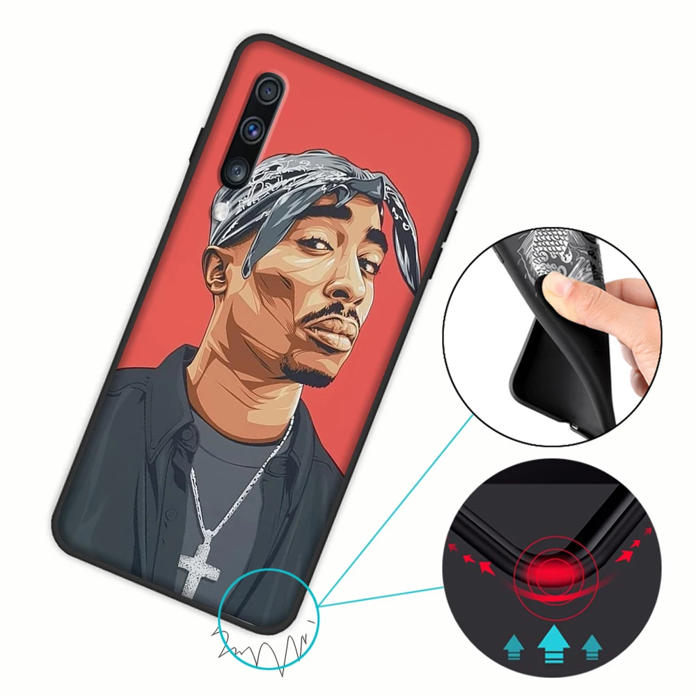 2pac Тупак и Бигги Мягкая обложка чехол для samsung Galaxy A50 A6 плюс A7 A8 A5 A9 A10 A30 A40 A70