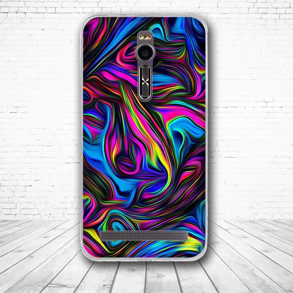 Мягкий силиконовый чехол для ASUS Zenfone 2 ZE551ML ZE550ML 5 дюймов с 3D принтом задняя крышка