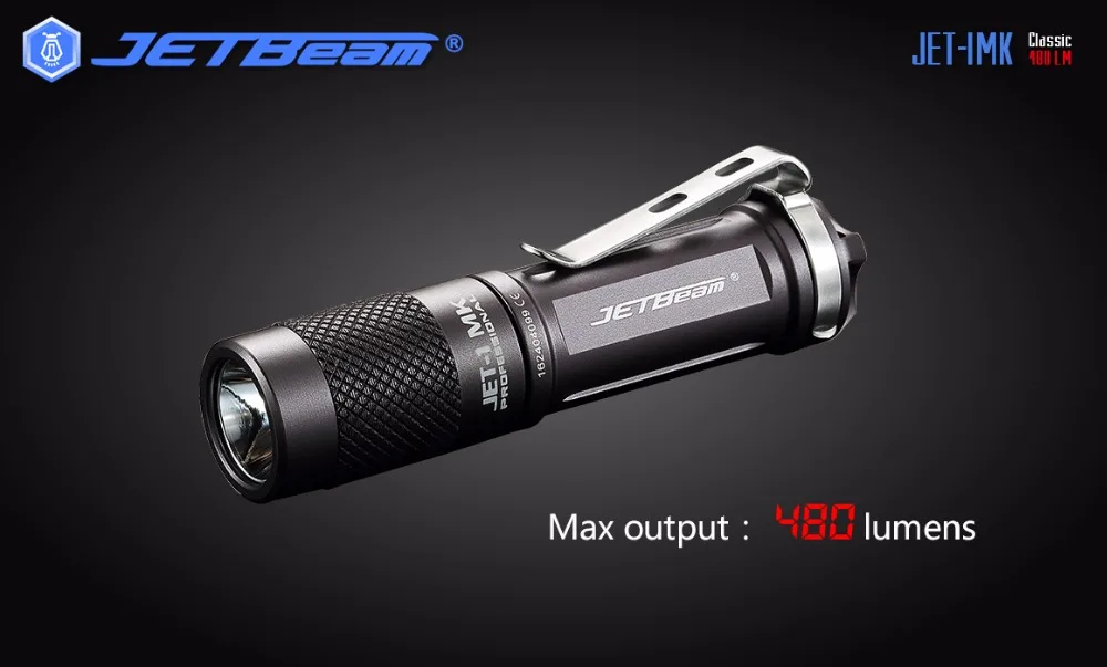 Jetbeam JET-I MK I-MK Cree XP-G2 светодиодный светильник-480 люмен w/8x Eco-Sensa AA батареи w/эксклюзивный Jetbeam брелок Светильник