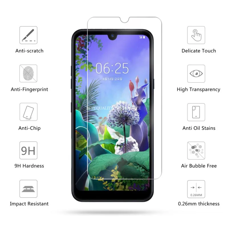 2.5D 9H закаленное стекло для LG X6 защиты экрана премиум класса защитная