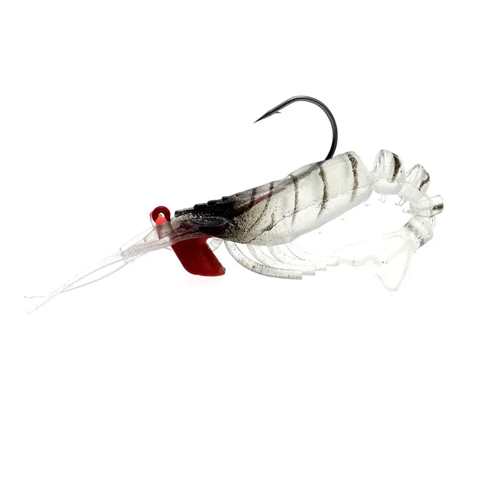 WALK FISH 1Pcs Fishing Lure Shrimp Soft 11cm 11.9g Swimbaits Jig Head Hook Isca Artificial Bait | Спорт и развлечения
